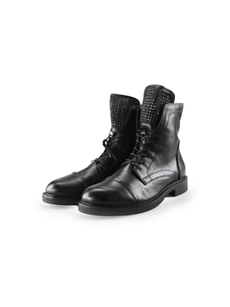 Manfield Schnürstiefel Schwarz 236464