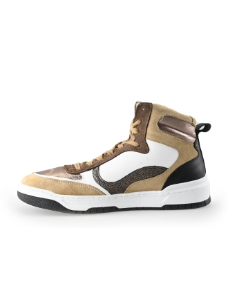 Manfield Hohe Sneaker Braun 236616
