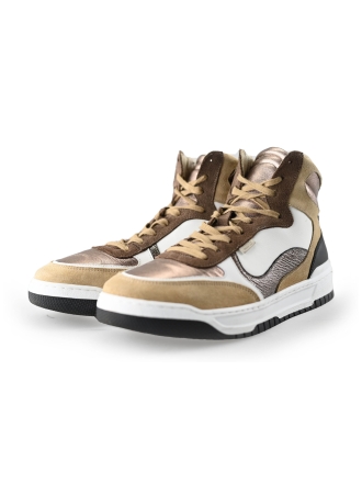 Manfield Hohe Sneaker Braun 236616