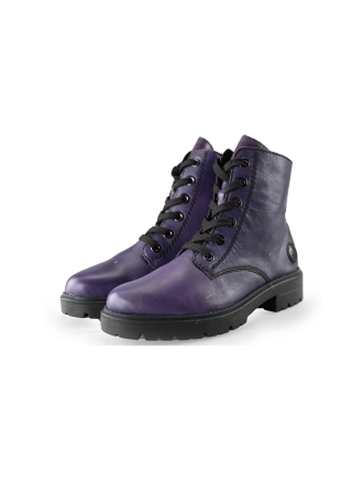 Rieker Schnürstiefel Lila 237216