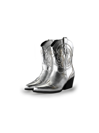 Ann Rocks Cowboystiefel Silber 238671