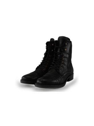 Manfield Schnürstiefel Schwarz 239622