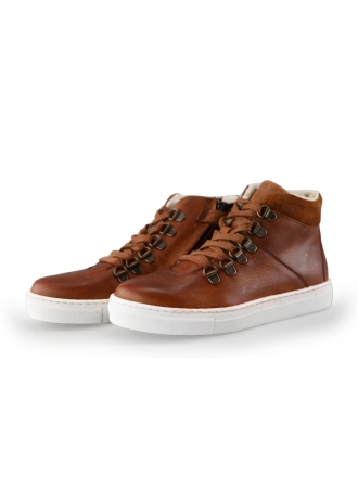 Omoda Hohe Sneaker Braun 239857