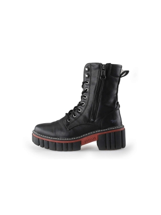 Mustang Schnürstiefel Schwarz 230608