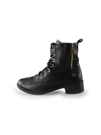 Mustang Schnürstiefel Schwarz 232155