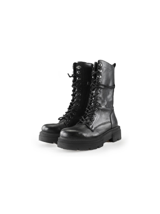Mano Schnürstiefel Schwarz 232404
