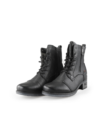 Mustang Schnürstiefel Schwarz 233631