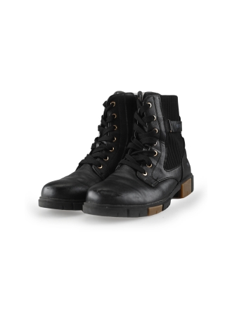 Mustang Schnürstiefel Schwarz 235395