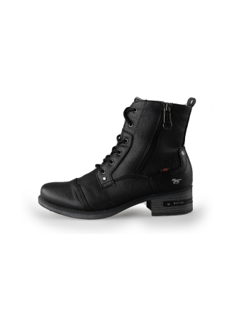 Mustang Schnürstiefel Schwarz 237882