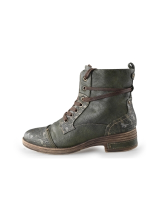 Mustang Schnürstiefel Grün 238035