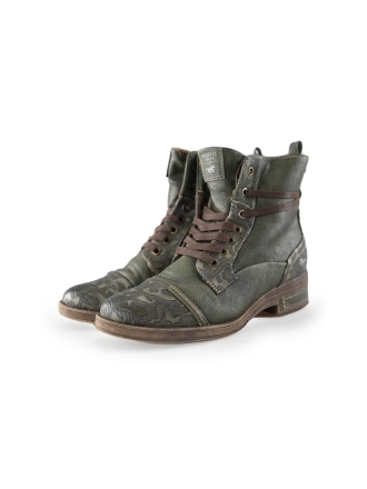 Mustang Schnürstiefel Grün 240342