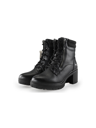 Mustang Schnürstiefel Schwarz 240412