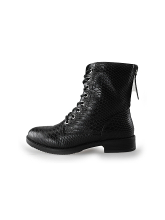 Signatura Schnürstiefel Schwarz 242027