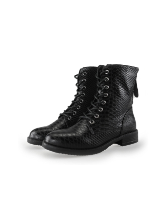Signatura Schnürstiefel Schwarz 242027