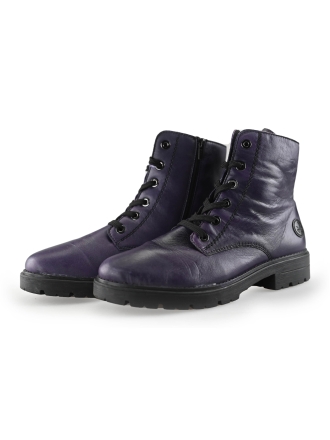 Rieker Schnürstiefel Lila 242599