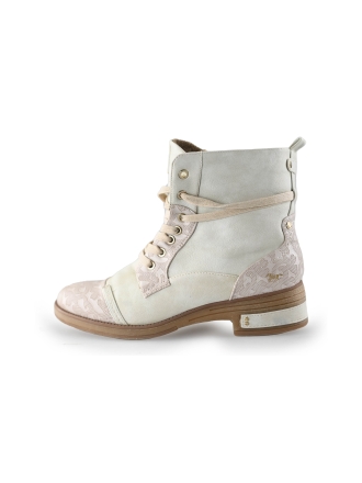 Mustang Schnürstiefel Beige 243025