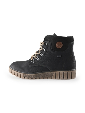 Rieker Schnürstiefel Schwarz 243086