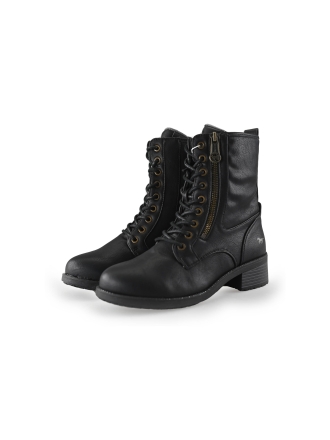 Mustang Schnürstiefel Schwarz 243104