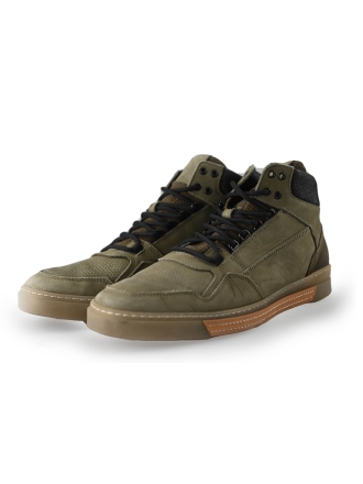 Manfield Hohe Sneaker Grün 245119