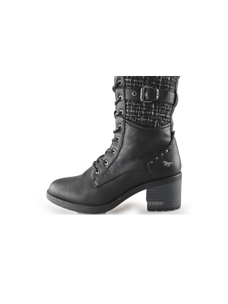 Mustang Schnürstiefel Schwarz 245396