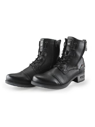 Mustang Schnürstiefel Schwarz 245489