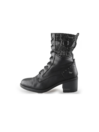 Mustang Schnürstiefel Schwarz 245634
