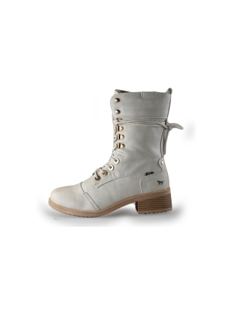 Mustang Schnürstiefel Weiß 247586