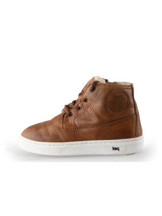 Keq Hohe Sneaker Cognac 248761