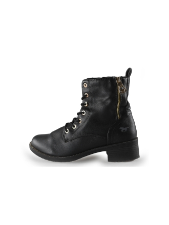 Mustang Schnürstiefel Schwarz 248814