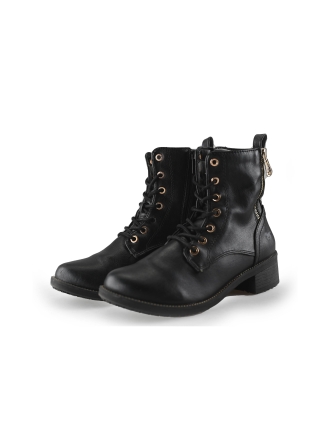Mustang Schnürstiefel Schwarz 248814