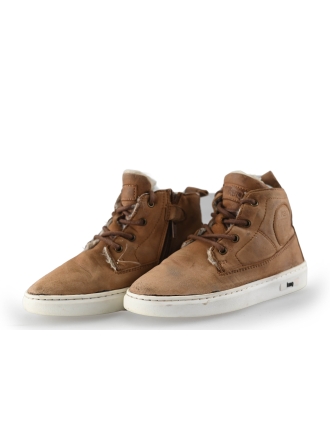 Keq Hohe Sneaker Cognac 249009