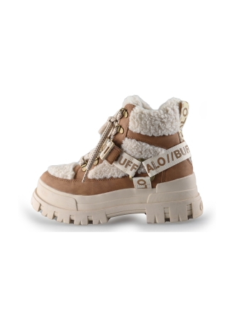 Buffalo Schnürstiefel Beige 248077