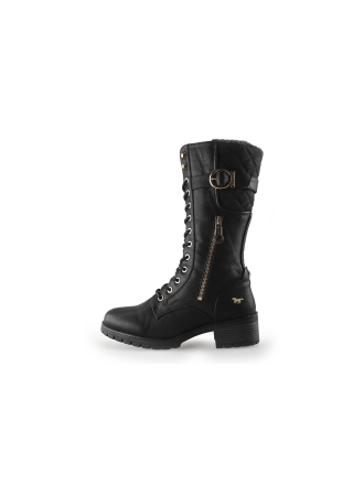 Mustang Schnürstiefel Schwarz 248925