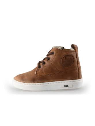Nelson Kids Hohe Sneaker Cognac 249008