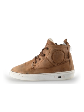 Keq Hohe Sneaker Cognac 249009