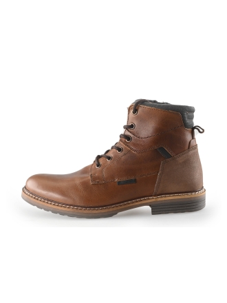 Van Beers Schnürstiefel Cognac 249789