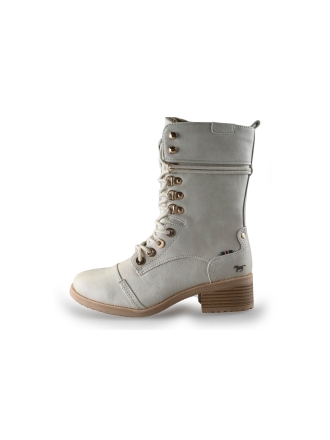 Ecru Schnürstiefel Weiß 249850