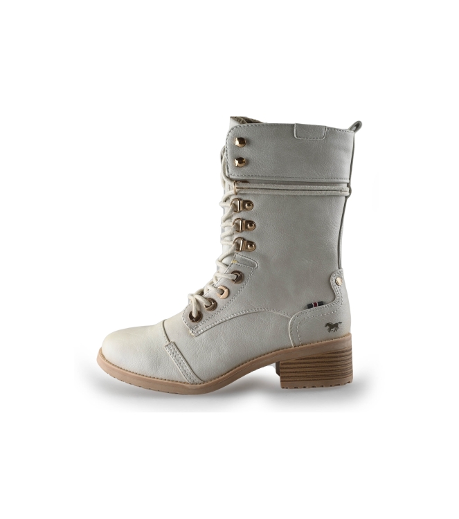 Ecru Schnürstiefel