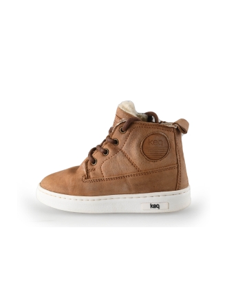 Keq Hohe Sneaker Cognac 250988