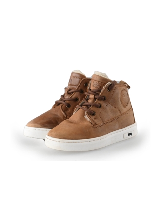 Keq Hohe Sneaker Cognac 250988