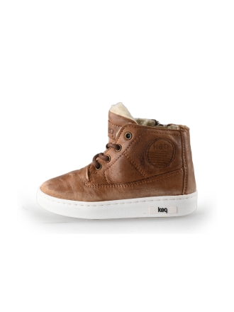 Keq Hohe Sneaker Cognac 250989