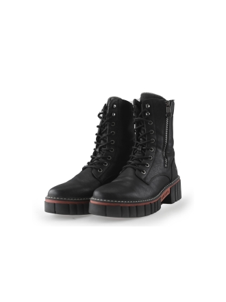 Mustang Schnürstiefel Schwarz 250621