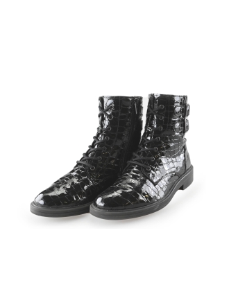 Feyn Schnürstiefel Schwarz 258640