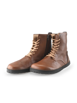 Barefoot More Schnürstiefel Braun 262656