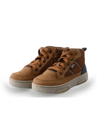 Keq Hohe Sneaker Cognac 262352