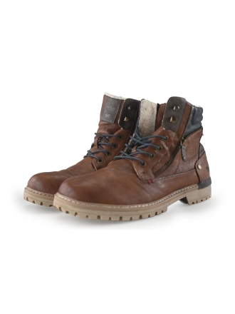 Mustang Schnürstiefel Cognac 274779