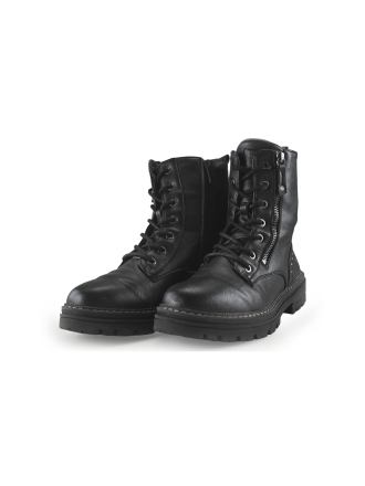 Mustang Schnürstiefel Schwarz 275004