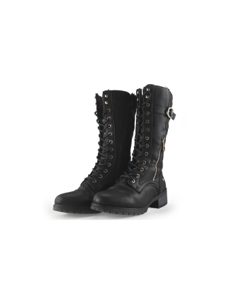 Mustang Schnürstiefel Schwarz 275059