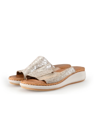 Fly Flot Mules Pantoletten Gold 276613