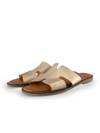 Dolcis Mules Pantoletten Gold 278002